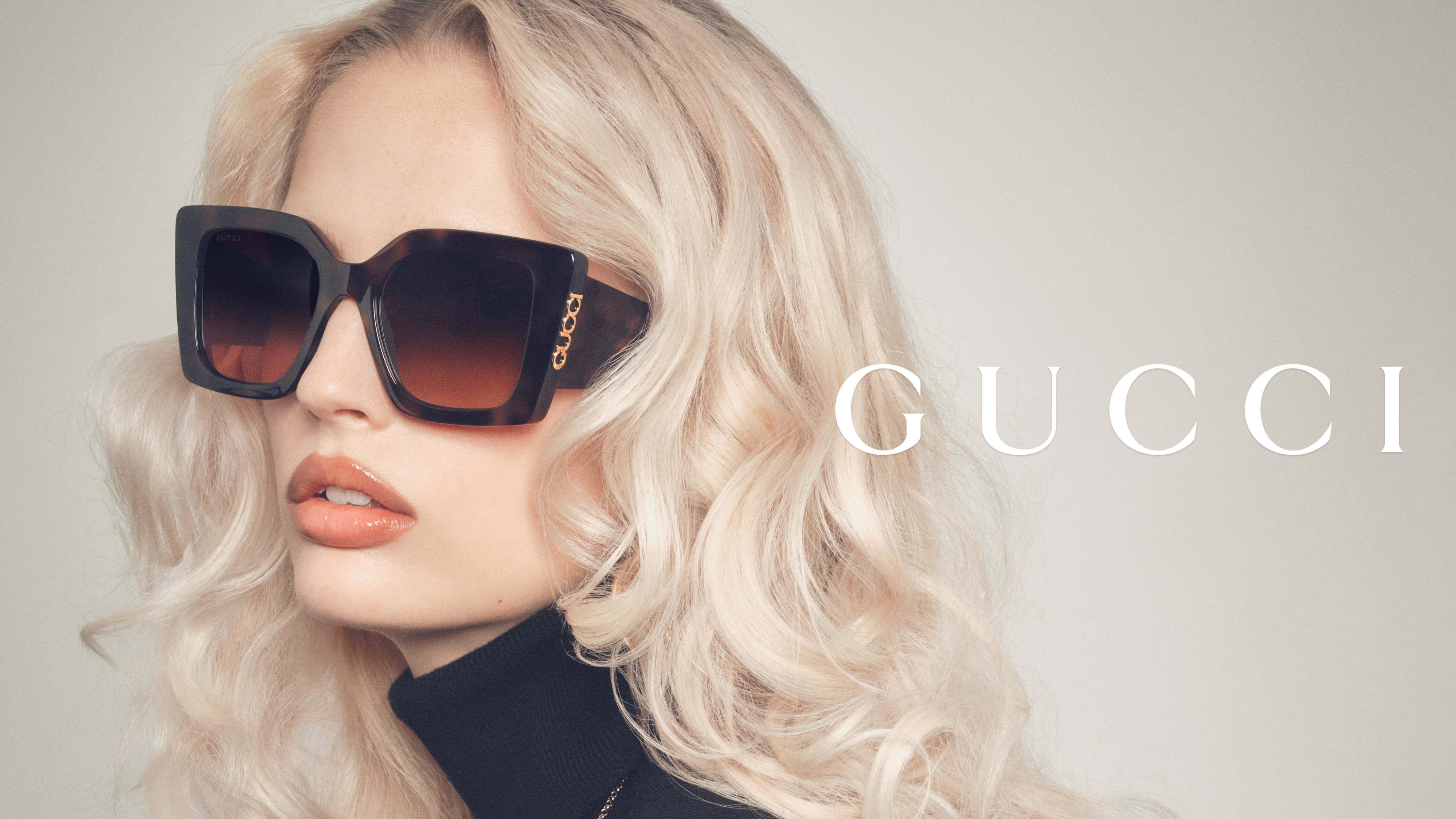 sluneční plastové brýle Gucci